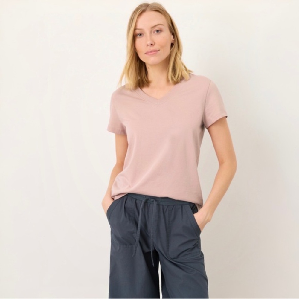 PACT WOMENS ORGANIC V-NECK T-SHIRT